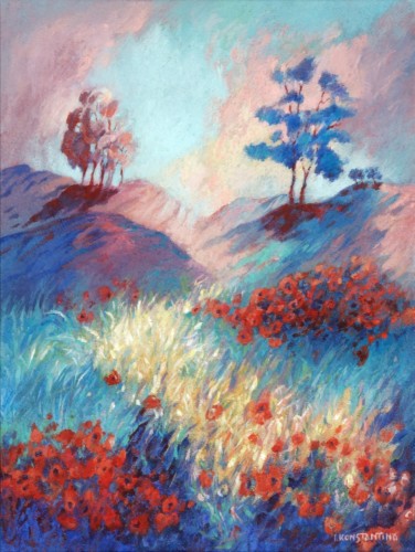 In the fields II, acrylic on linen canvas, 60 X 45 cm